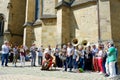 Ã¢ÂÂ¨BayonneÃ¢ÂÂ©, Ã¢ÂÂ¨AquitaineÃ¢ÂÂ©, Ã¢ÂÂ¨FranceÃ¢ÂÂ© - April 17, 2022: elder people playing traditional music together outside during